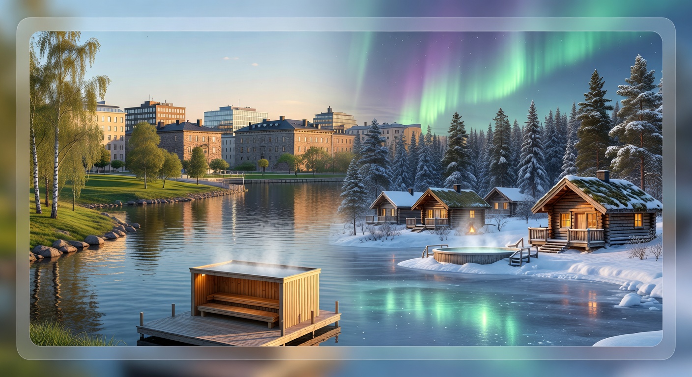 City and nature combo travel package in Helsinki and Lapland