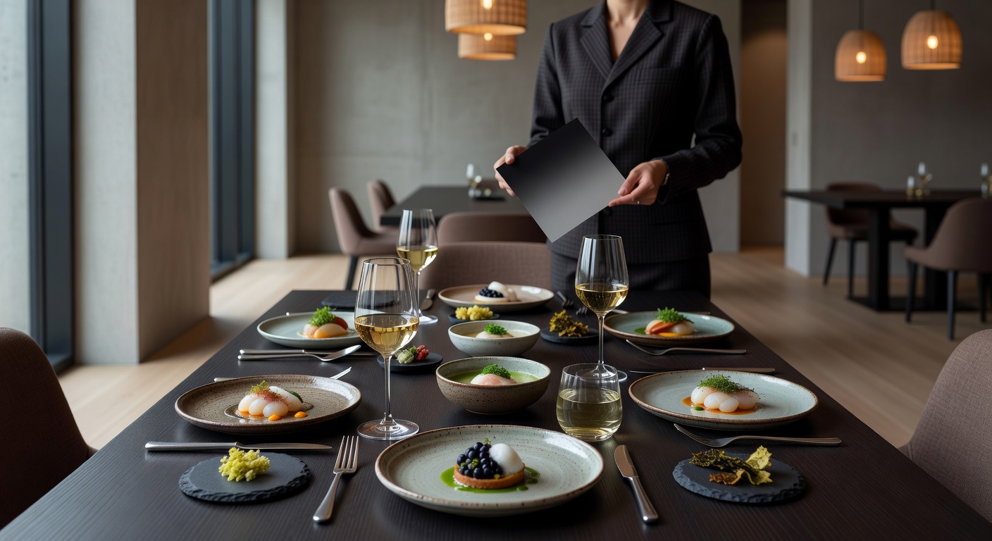 Fine gourmet dining with Nordic tasting menu