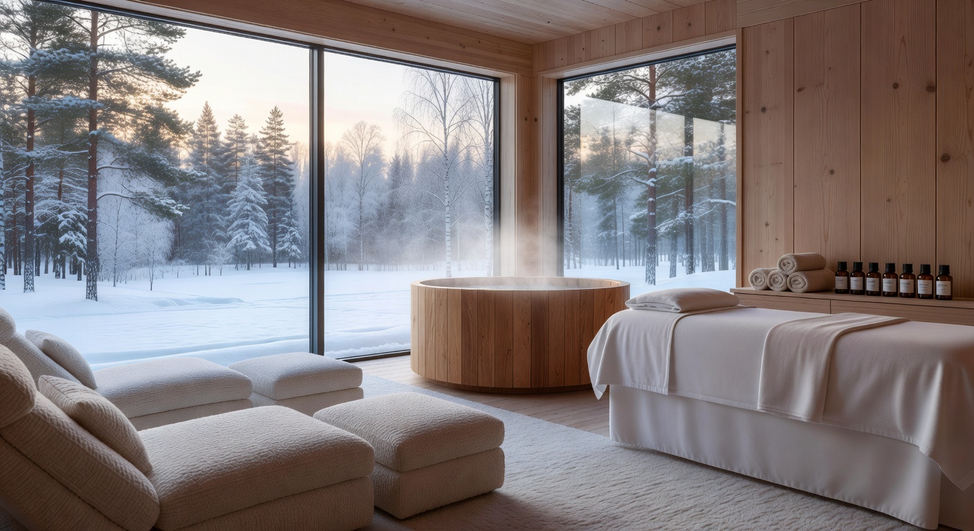 Luxury spa and wellness service in Finland resort