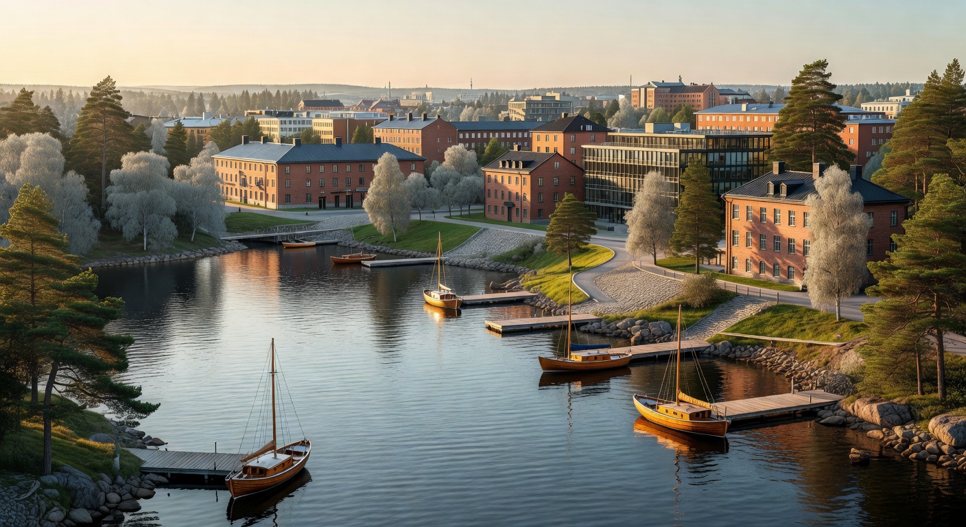 Tampere scenic lakes and urban Finnish destination